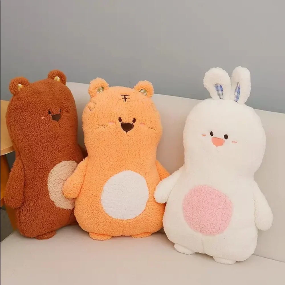 Plush doll bunny rabbit ears pillow cute cotton white adults kids home decor fun - Picture 3 of 5